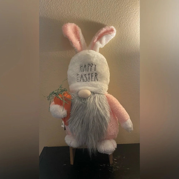 Rae Dunn Happy Easter Gnome Bunny Plush - Picture 1 of 8